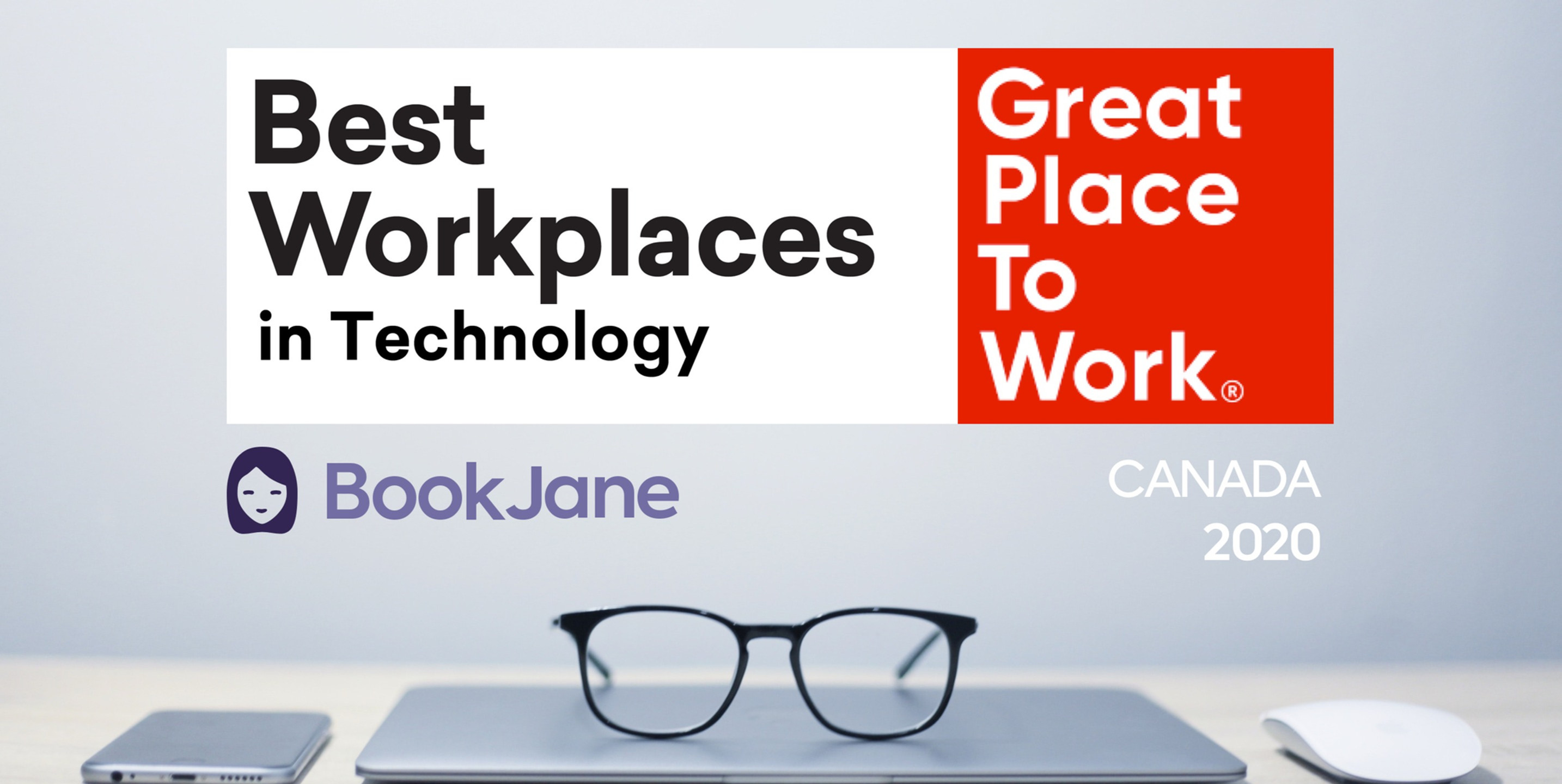 Image of BookJane making it to the 2020 list of best places to work in tech