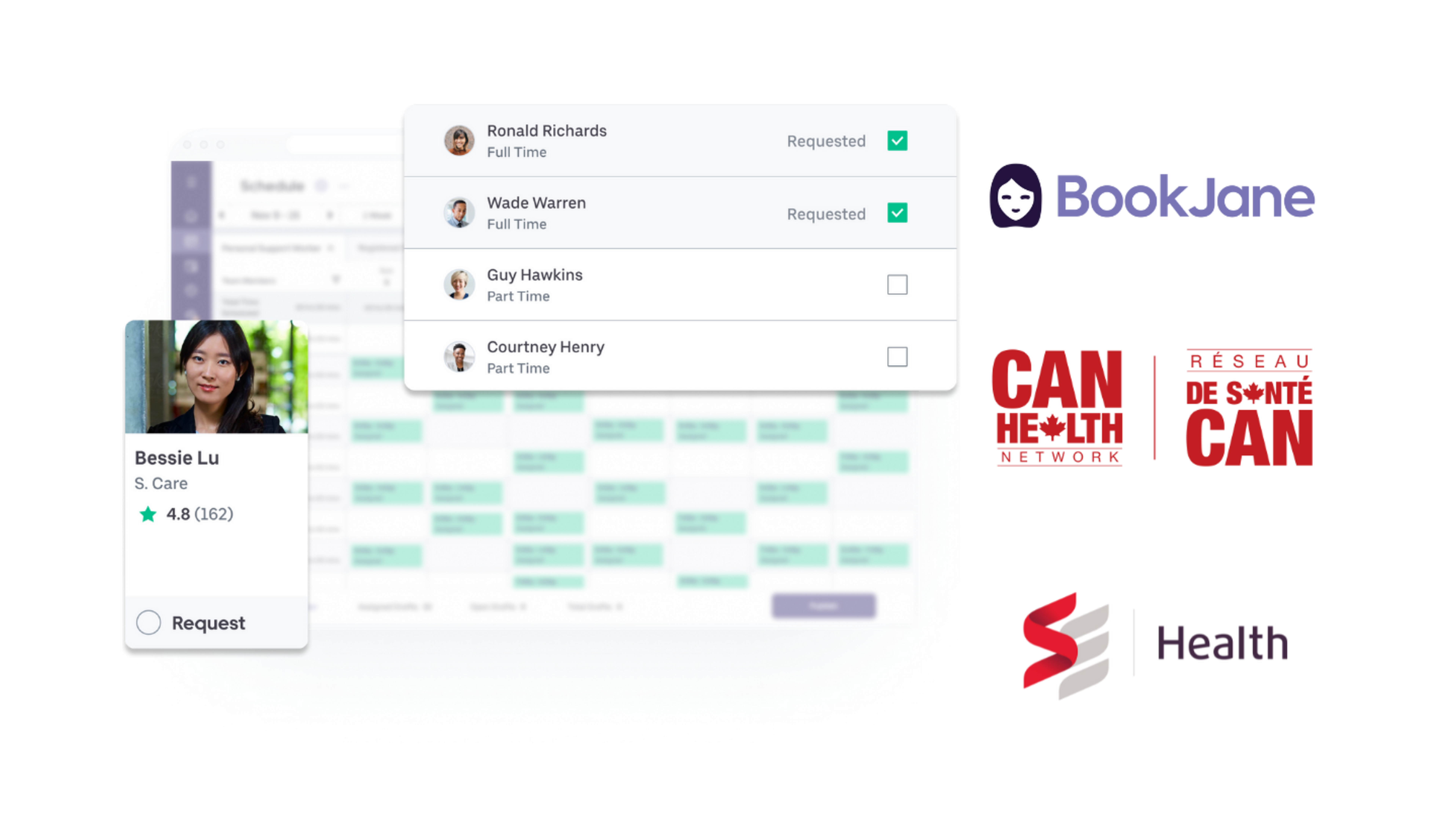 Image of CAN Health, SE Health and BookJane partnership